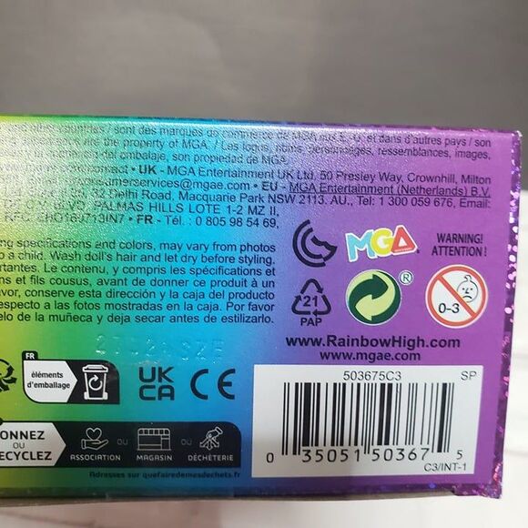 NEW Rainbow High Pink PJ Party Bella Parker Posable Doll 9" Girls Toy - Picture 7 of 8